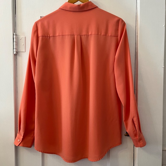 Alex Marie button up blouse, sz M, Coral color - Picture 2 of 5